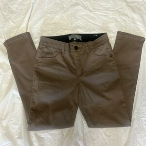 Women’s light brown straight leg jeans